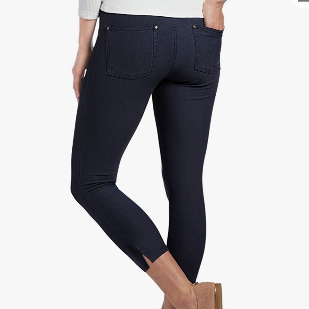 HUE Ankle slit essential denim deep indigo washNWT - Picture 5 of 13